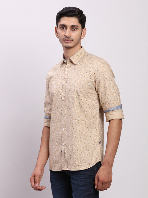 Parx Brown Casual Shirt