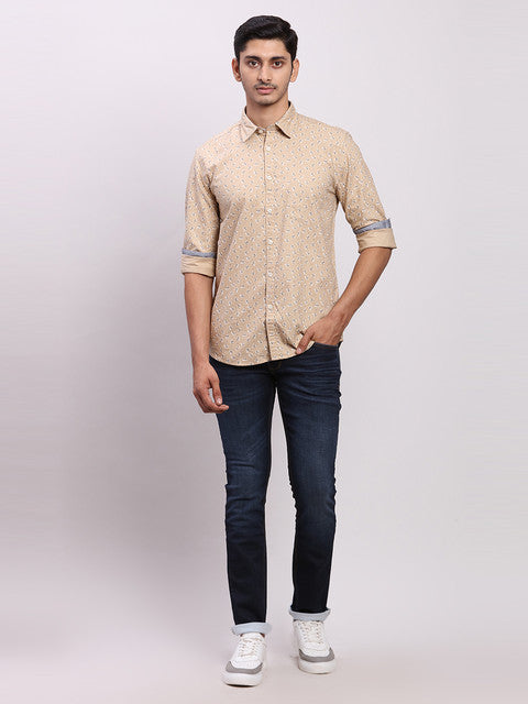 Parx Brown Casual Shirt