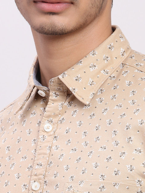 Parx Brown Casual Shirt