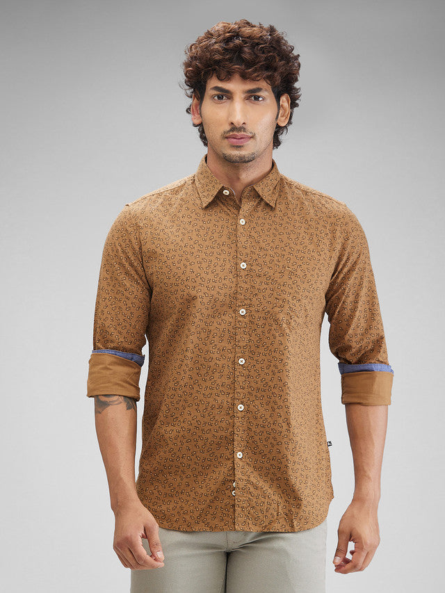 Parx Brown Casual Shirt 