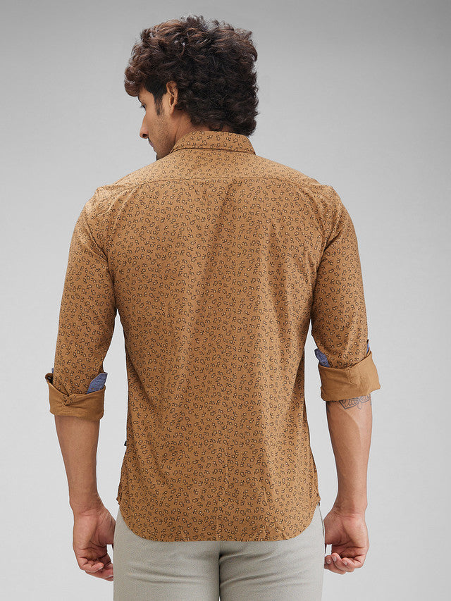 Parx Brown Casual Shirt 