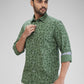 Parx Green Casual Shirt 