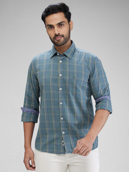 Parx Green Casual Shirt 