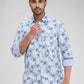 Parx Blue Casual Shirt