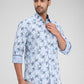 Parx Blue Casual Shirt