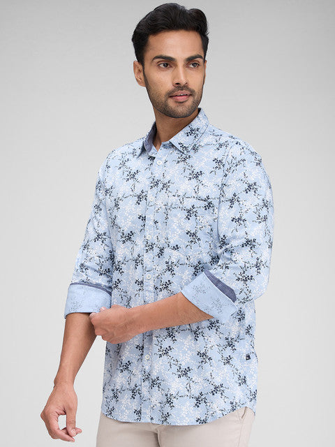 Parx Blue Casual Shirt