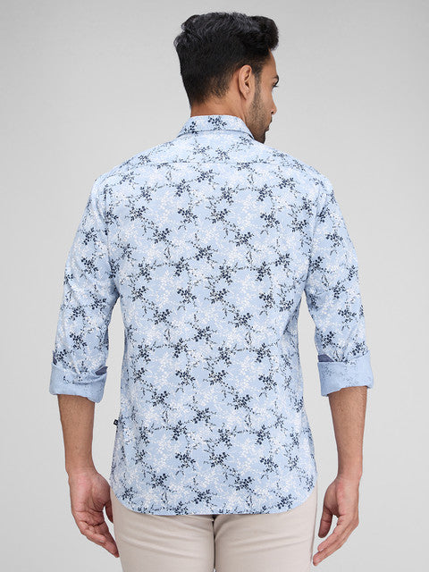 Parx Blue Casual Shirt