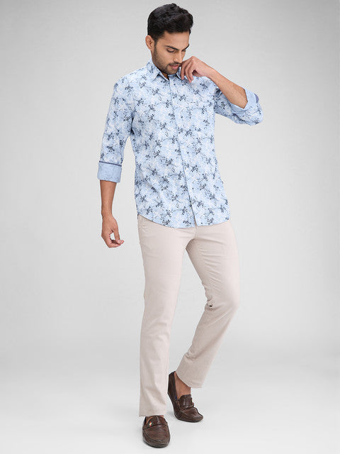 Parx Blue Casual Shirt