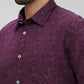 Parx Men Maroon Printed Slim Fit Cotton Casual Shirt