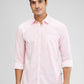 Parx Pink Printed Slim Fit Cotton Casual Shirt