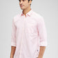 Parx Pink Printed Slim Fit Cotton Casual Shirt