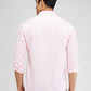 Parx Pink Printed Slim Fit Cotton Casual Shirt