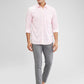 Parx Pink Printed Slim Fit Cotton Casual Shirt