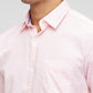 Parx Pink Printed Slim Fit Cotton Casual Shirt