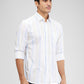 Parx Yellow Printed Slim Fit Cotton Casual Shirt