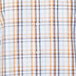 Parx Men Blue Checkered Slim Fit Cotton Casual Shirt