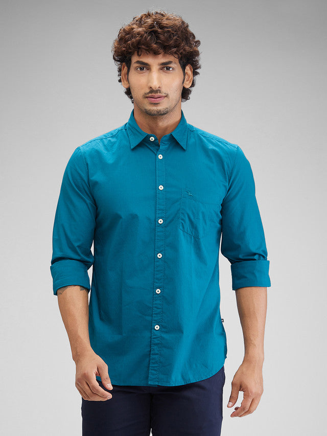 Parx Blue Casual Shirt 