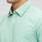 Parx Green Solid Slim Fit Cotton Casual Shirt