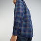 Men Blue Slim Fit Checks Cotton Full Sleeve Shirts