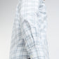 Men White Slim Fit Checks Cotton Full Sleeve Shirts