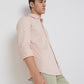 Parx Men Pink Printed Slim Fit Cotton Casual Shirt