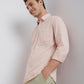 Parx Men Pink Printed Slim Fit Cotton Casual Shirt