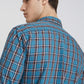 Parx Men Blue Checks Slim Fit Cotton Full Sleeve Shirts