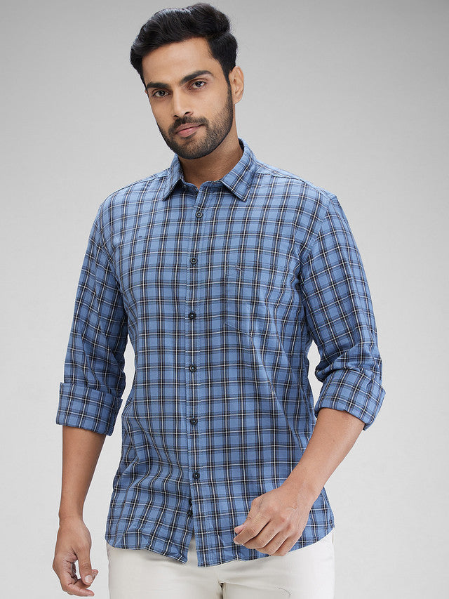 Parx Blue Casual Shirt 