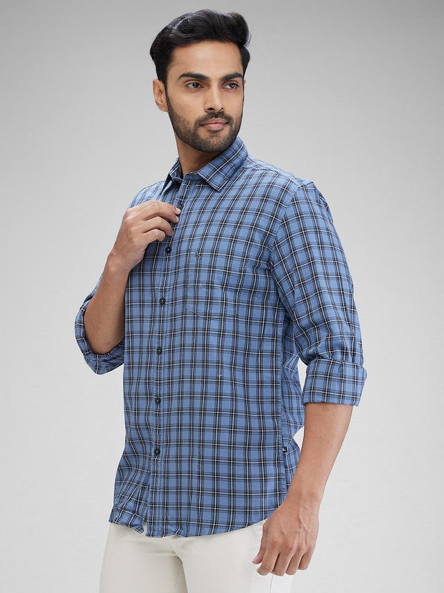 Parx Blue Casual Shirt 