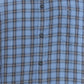 Parx Blue Checks Slim Fit Cotton Casual Shirt