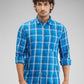 Parx Blue Casual Shirt 