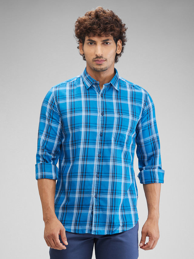 Parx Blue Casual Shirt 