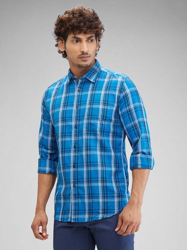 Parx Blue Casual Shirt 