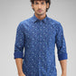 Parx Blue Casual Shirt 