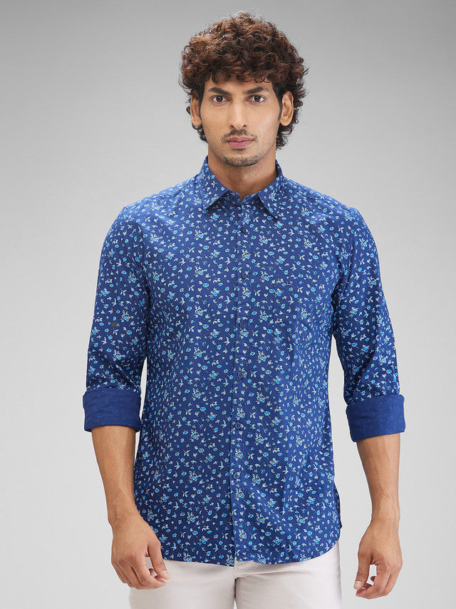 Parx Blue Casual Shirt 