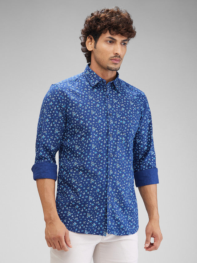 Parx Blue Casual Shirt 