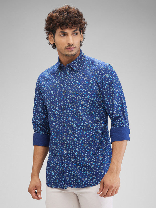 Parx Blue Casual Shirt 