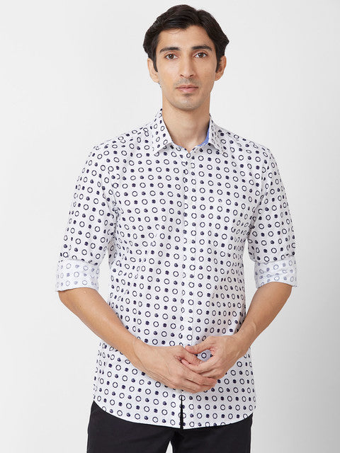 Parx Blue Casual Shirts