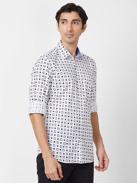 Parx Blue Casual Shirts