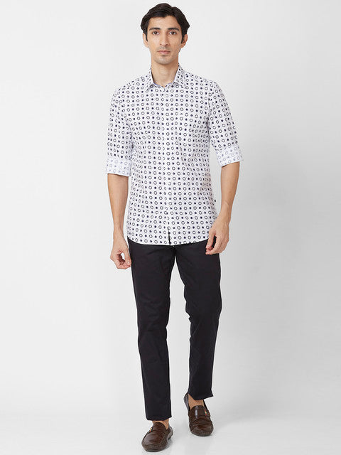 Parx Blue Casual Shirts