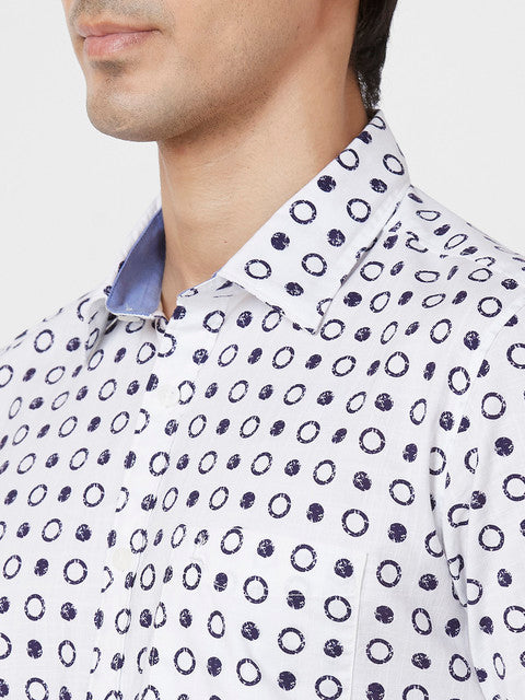 Parx Blue Casual Shirts