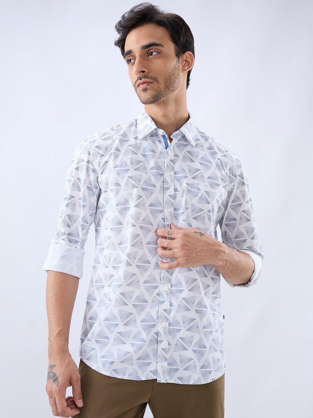 Parx White Casual Shirt