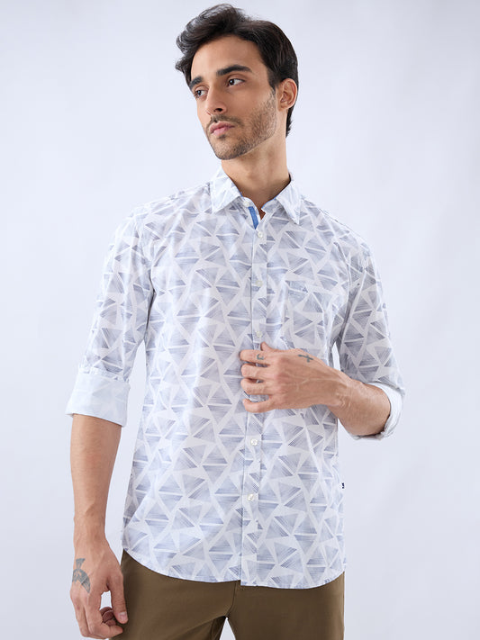 Parx White Casual Shirt