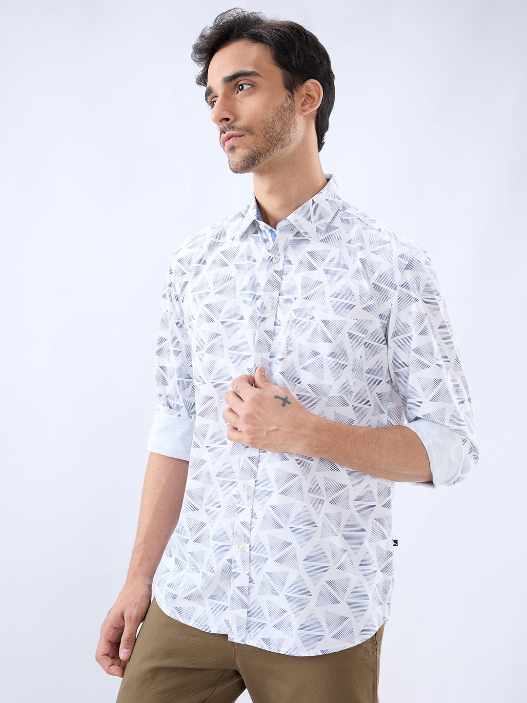 Parx White Casual Shirt