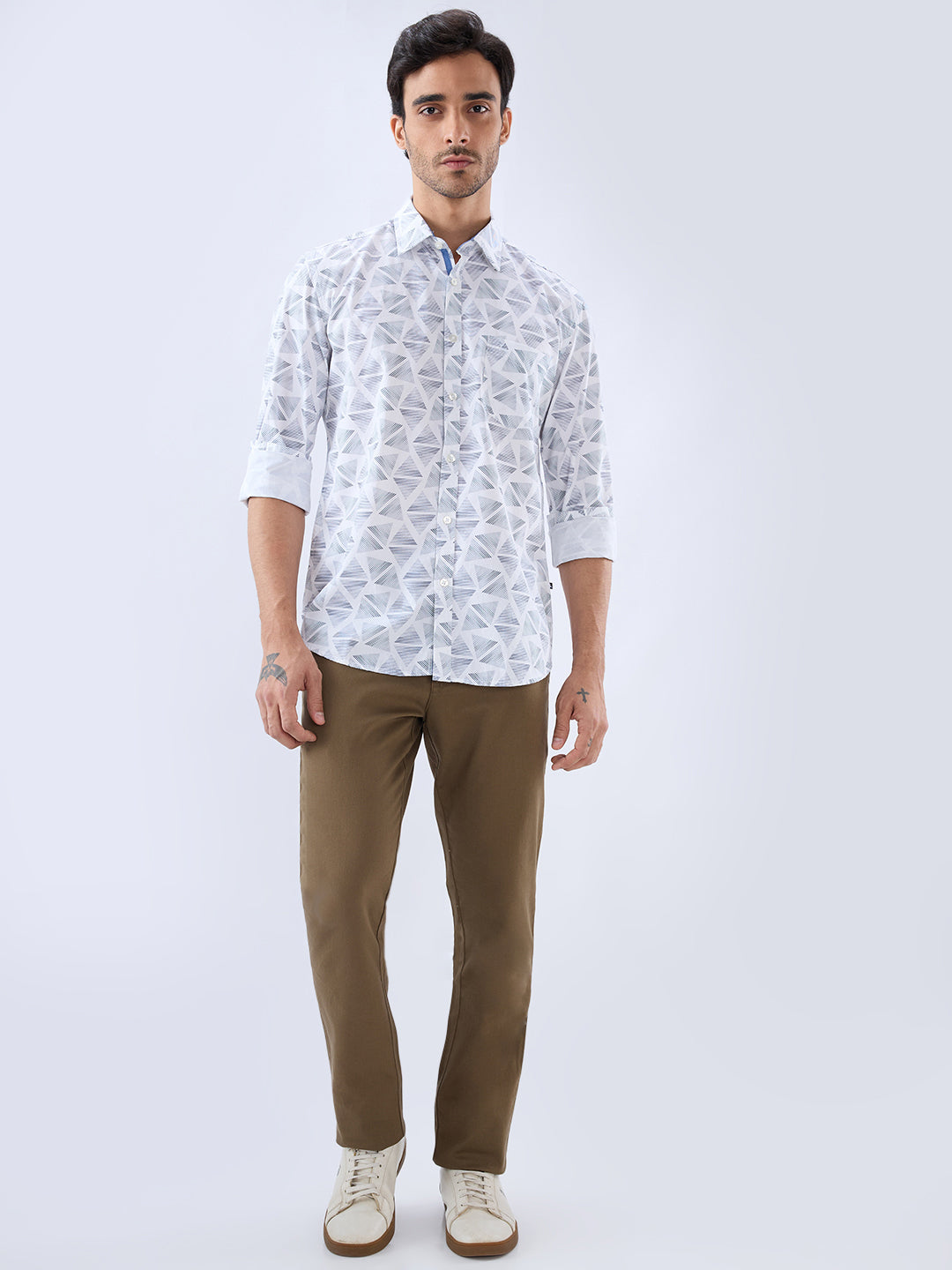 Parx White Casual Shirt