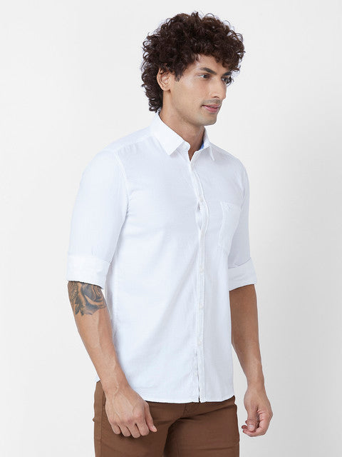 Parx White Casual Shirts