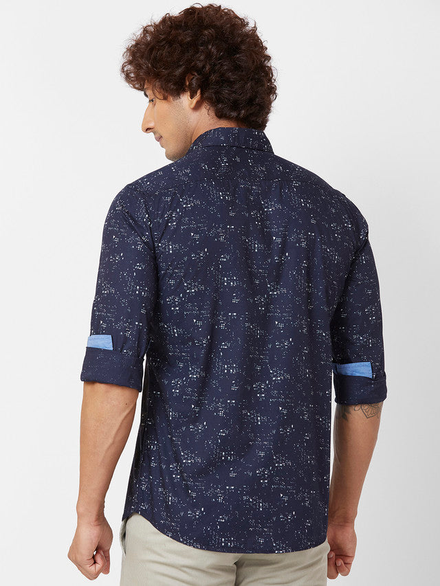 Parx Blue Casual Shirt