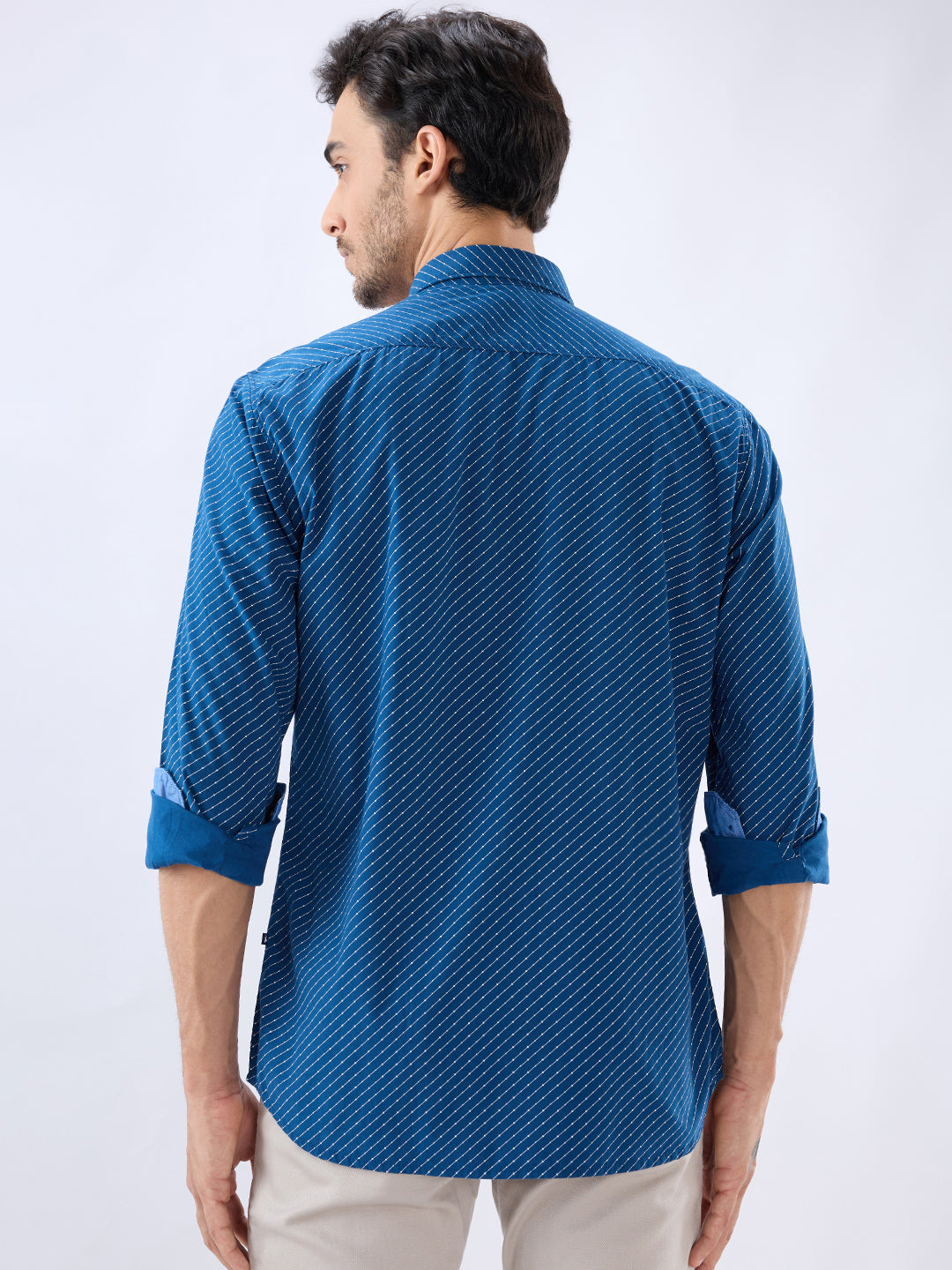Parx Blue Casual Shirt
