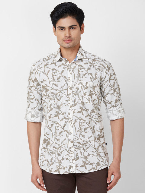 Parx White Casual Shirts