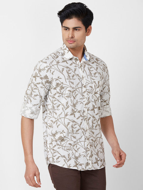 Parx White Casual Shirts